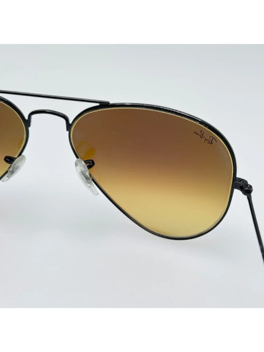 Ray Ban Sunglasses RB 3025 002/4O Aviator Large Metal Black Italy 58-14-135